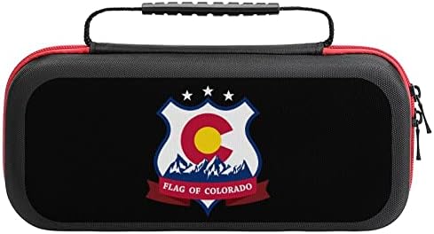 Знаме На Колорадо Торбичка За Носење За Печатење Компатибилна Со Кутијата За Складирање На Прекинувачот Нинтендо