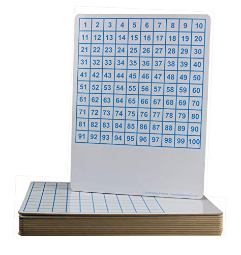 9 x 12 Две еднострани стотици решетки за суво бришење на таблата за бришење на табла 12