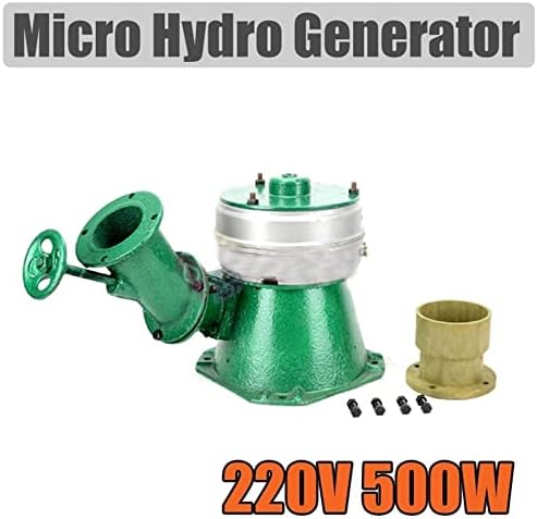 600W генератор на вода за вода Мал генератор на водена турбина Едноза генератор Хидроелектричен магнет целосно бакарно јадро
