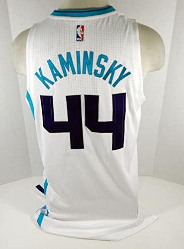 2015-16 Шарлот Хорнетс Френк Камински 44 игра издадена дебитант на бел дрес 75 - НБА игра Користена
