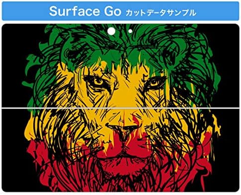 Декларална покривка на igsticker за Microsoft Surface Go/Go 2 Ултра тенки заштитнички налепници на телото 011733 животински лав Реге
