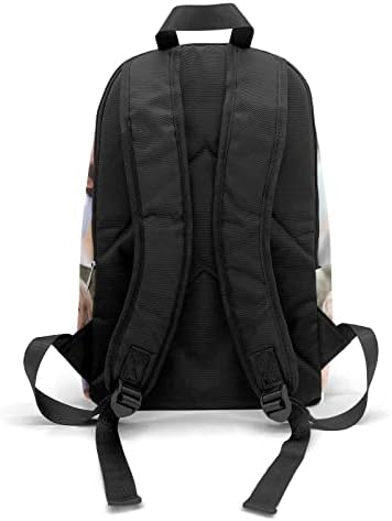 Пуерча, ранец за фотографии Персонализиран училишен ранец со име на слика со слика, водоотпорен прилагодено обичен патнички нож за