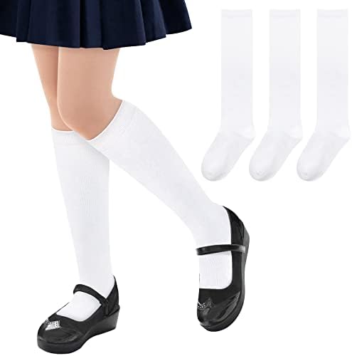 Олреко Колено Високи Чорапи За Девојчиња Униформни Чорапи За Девојчиња Момчиња Памучни Долги Чорапи За Девојчиња Училишни Чорапи