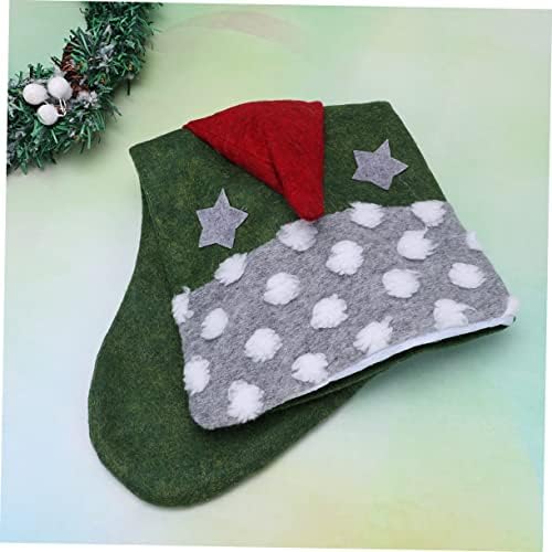 Холибана без личен старец Божиќно порибување шведски гном порибување декоративни чорапи за подароци што висат Дедо Мраз стариот бебе зелени Божиќни
