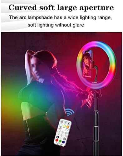 SLSFJLKJ 10 Инчен RGB Прстен Светло Со Далечински LED Фотографски Прстен Светлина Selfy Статив Со Штанд