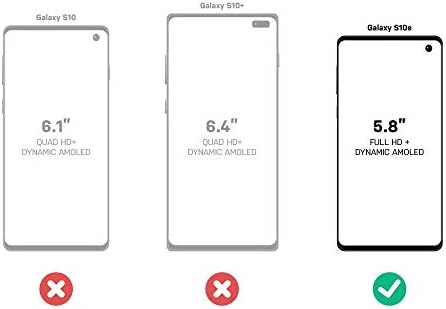 Видербокс Бранител Без Екран Серија Случај За Samsung Galaxy S10E Не-Мало Пакување-Црна