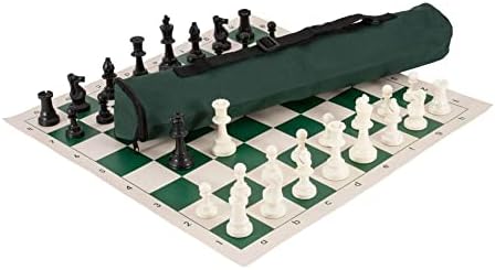 Најголемиот Светски Шаховски Сет® - Силиконски-Зелен