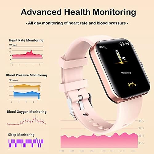 Smartwatch на XRCZYM Bluetooth моден паметен часовник, Upgradef57L Крв гликоза Мониторинг на смарт часовник