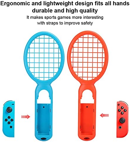 Контролер на тениска игра, 295 x 110 x 22mm/11,6 x 4,3 x 0,9in 1 пар Тенис ракета рачка Тениска рекет за додатоци за конзола за игри