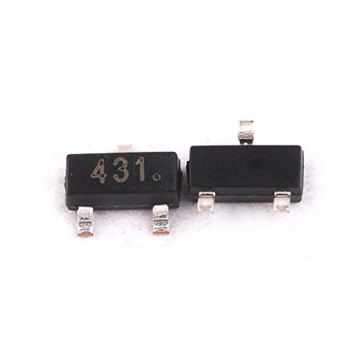 100 парчиња TL431A TL431 SOT-23 SMD транзистор