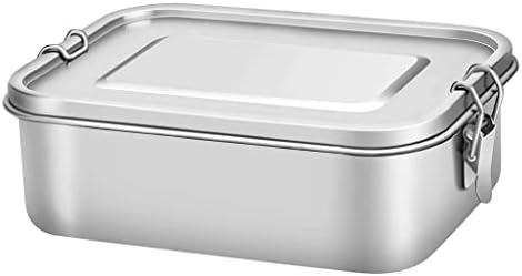 Zhuhw Бенто кутија за ручек метални контејнери за ручек протекување на контејнер за ручек Бенто кутија 1200ml машина за миење садови безбедно