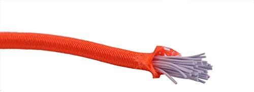 Метар Starвезда 3/16 x25 стапки портокалова еластична кабела Еластични најлонски жици кајак палуба истегнување на жицата јаже