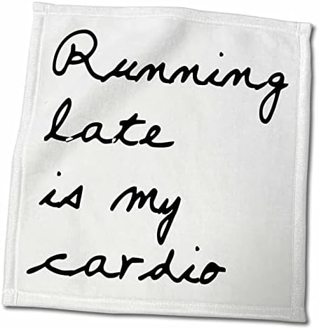 Цитати за колекции на 3drose Tory Ane - Трчање доцна е моето кардио - крпи