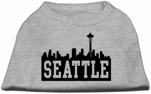 Mirage Pet Seattle Skyline Screen Print Burtion Grey XXL