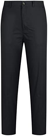 Машки Обични Панталони Мажи Обични Модни Копчиња Затворање На Патент Карирани Секојдневни Панталони Со Моливи Панталони