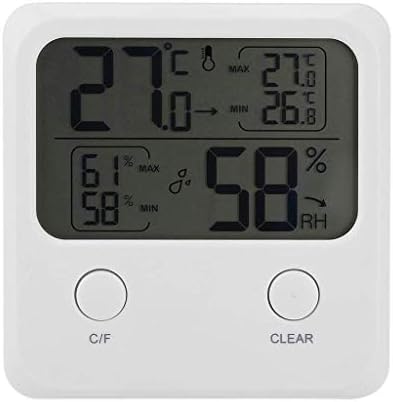 Термометар За Соба ВО ОРЕВ Дигитален Хигрометар Внатрешен Термометар, Редок Мерач На Влажност На Собна Температура На Екранот