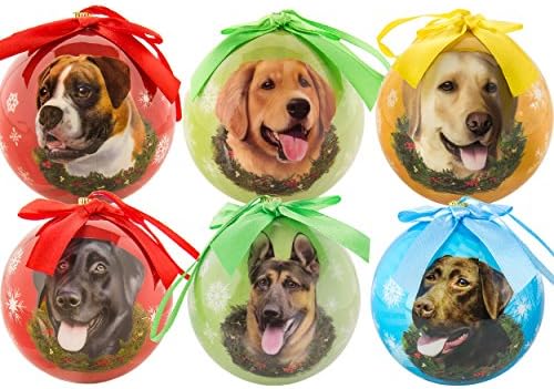 кучиња за стражари на ебигвали, супер пакувања, сјајни сјајни сјајни новогодишни украсни топки со лак