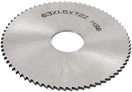 X-Gree 63mm x 16mm x 1,5mm 72 заби Round HSS Disc Wheel Slitting Saw Cutter (63mm x 16mm x 1,5mm 72 d_i_entes redondos hss disco de corte de la