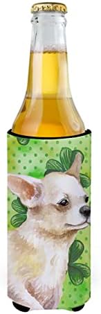 Богатства на Каролина BB9871CC Chihuahua нога до конзерва Сент Патрик или Шише Хугер, Зелена, може да се подигнат ракав со ракав машина за пиење