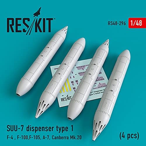 Reskit RS48-0296-1/48 SUU-7 Диспензерот Тип 1, комплет за модели на скала