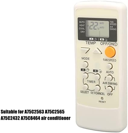 Далечински управувач на климатик за замена на Hoopoocolor за A75C2563 A75C2565 A75C2432 A75C8464, чувствителни контроли на сензори со повеќе аголи