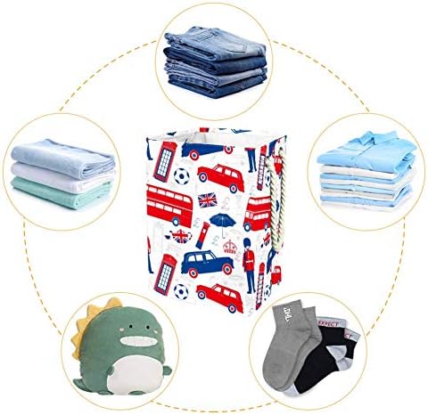 Unicey икони во Лондон икони со автобус Фудбалски телефонски кутии, алишта за перење алишта за склопување корпа за корпа за складирање на