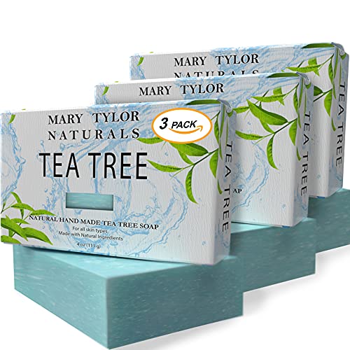 Мери Тајлор Природни Чајно Дрво Сапун бар 4 мл 3 Пакет-Направени Со Органски Масла-За Мажи &засилувач; Жени, Лице, Тело, Коса-Рачно Изработени