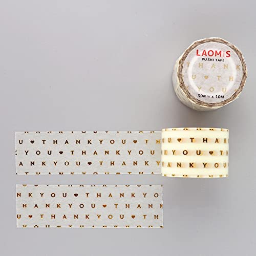 Лаомис јапонска златна фолија за печат на мијалник / благодарам / 30мм х 10м