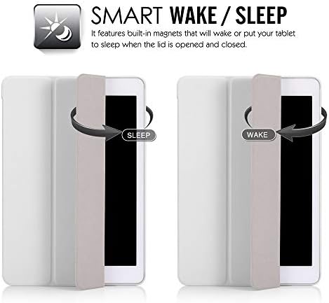 Компатибилен Со apple iPad 9,7-инчен Кожен Паметен Капак + Тврд Заден Случај Со Функција За Спиење/Будење