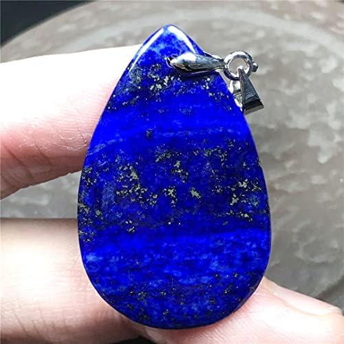 Природен кралски сино лапс лазули камен редок лаптис приврзок накит за жена маж богатство Реики luckубов подарок кристал 34x21x4mm