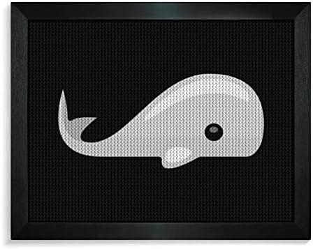 Мал кит дијамантски комплети за сликање на слики 5D DIY целосна вежба Rhinestone Arts Wallиден декор за возрасни Блеквуд 50 * 40см