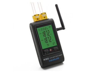 Meterto LCD GSM Повеќеканален Термоспој Логер На Податоци R90-FC-G K/T/J/R / S ТИП USB Софтвер Алармантна Функција 65000 Отчитувања За Средина