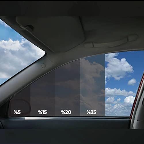 Филм за нијанса на прозорецот за автомобили за автоматска сенка на сонцето 20% vlt црна универзална фитла ширина 20 '' x x должина 20 ft