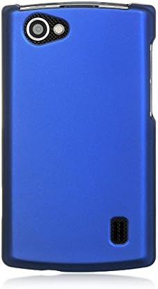 Луксмо CRLGMS695BL Уникатна Издржлива Гумена Кристална Кутија ЗА LG Optimus M+ MS695 - Малопродажна Амбалажа-Сина