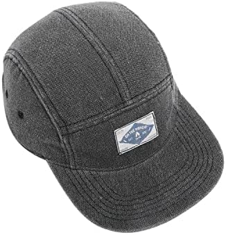 Clakllie 5 панел капа измиена памук бејзбол капа рамен облем хип хоп -капа, обичен снопбек капа, камп стил тато велосипедски табла