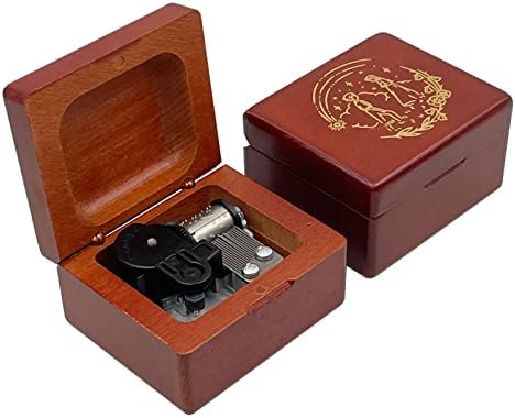 Музички кутија на Лионс Хаул ја придвижуваше веселата музичка кутија Одете круг на животниот замок сребрена автоматска движење класична ветерна