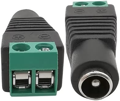 Vieue Power Socket Connector 5Pair 5,5 x 2,1 mm машки женски DC приклучок за приклучок за приклучок за приклучок за адаптер за адаптер за LED светлосна лента CCTV камера