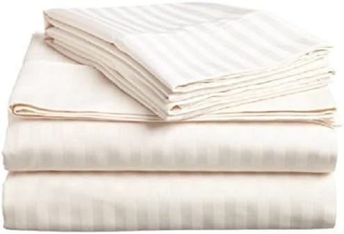 Автентичен тежок египетски памук 3 -парчен маса масажа за маса, спакуван лист за кревет - вклучува рамни и опремени чаршафи