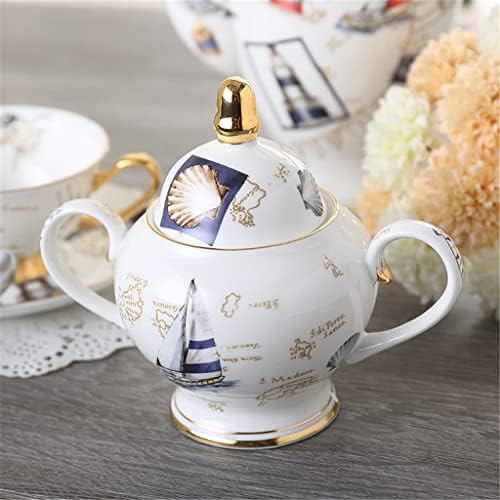 Wjccy Европски стил чај, керамички чајник, креативен сет за кафе, англиски попладневен чај, чаша за коски од кина, миризлив чај сет