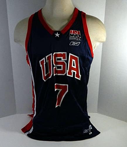 Тим САД кошарка #7 игра издадена морнарица Jerseyерси 44+2 DP20274 - НБА игра користена