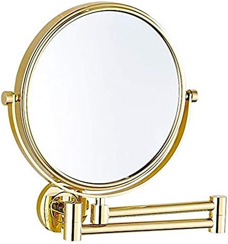 Zaahh 8 инчен wallид монтиран шминка огледала зголемувајќи ги цврсто прилагодливо прилагодување на козметичкото огледало суета на бања суета