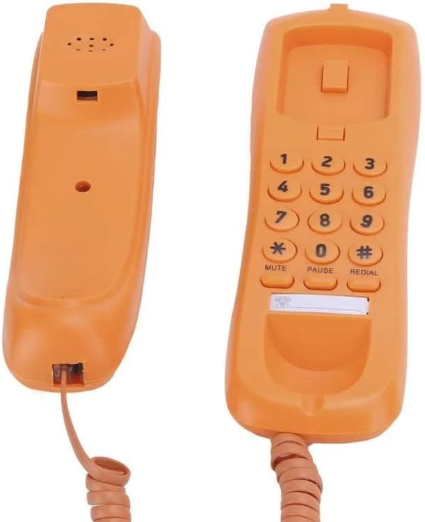 Lhllhl домашна канцеларија преносен тенок телефонски единечен линиски кабел телефон портокалова портокалова