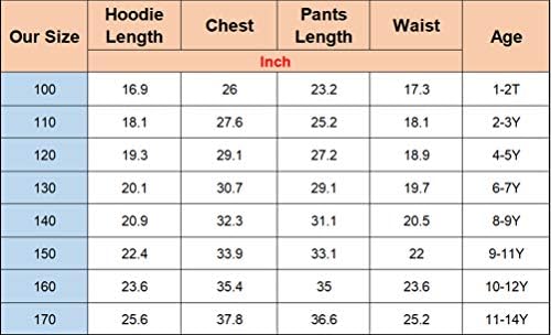 Waroost Unisex деца графички тренерки со качулка, деца Ghostbusters Pullover Hoodie+долги панталони во 6 бои