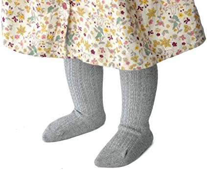 ЕПЕИИС Бејби девојки кабелски плетени хеланки чорапи памучни панталони за новороденчиња за новороденчиња 3/6 пакет