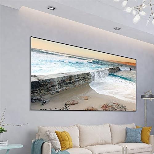 N/A Екран за рефлексивен проектор за осветленост со висока осветленост 60/100/120 инчи 16: 9 Екран за проекција на ткаенина за ткаенина за домашен светла за дома