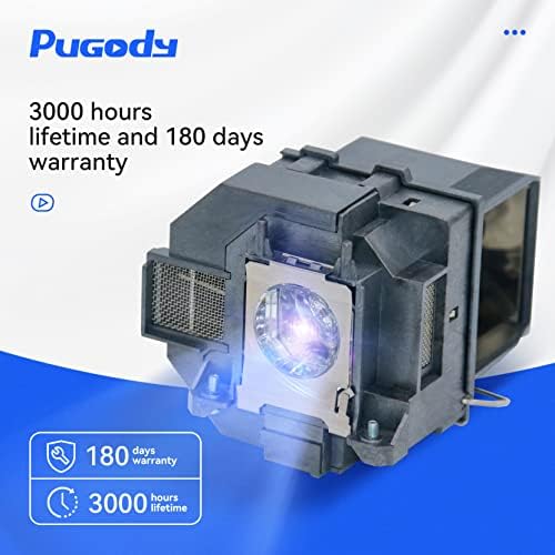 Pugody ELPLP95/V13H010L95 Заменски проектор за лампи за лампи за EPSON EB-2250U EB-2255U EB-2265U EB-5530U EB-2245U EB-2155W EB-5510