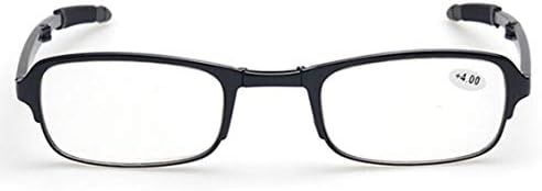 [2 пара] Преклопни Очила За Читање, Hd Асферична Смола Мода Унисекс Компактни Очила Со Ремен Јамка Случај, Црна + Кафеава