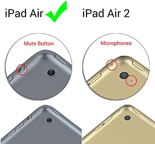 Hde Случај за Ipad Воздух-Деца Shockproof Браник Тврда Корица Рачка Стојат Со Вграден Заштитник На Екранот За Apple iPad Воздух 1-2013 Ослободување