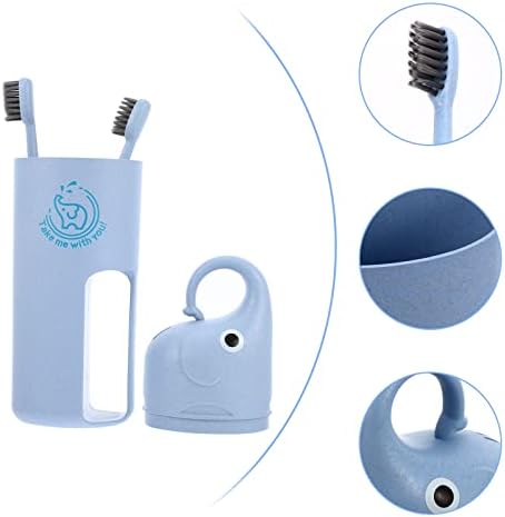 Doitool 2 постави преносни четки за заби кутија чаши за миење на устата со четки за заби