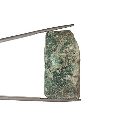 GemHub Природна груба зелена жад егл Сертифициран исцелителна кристал Неискрена зелена жад за пад, кабинирање, декорација- 45,55 КТ.